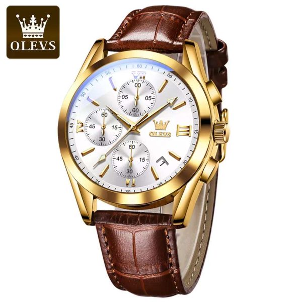 Fashionable Glass Quartz Analog Men's Watch - Image 2