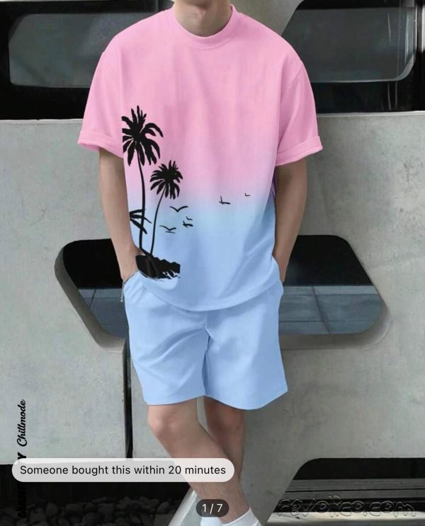 Summer vacation T-shirt and Short For men